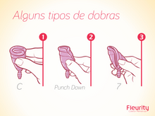 Carregar imagem no visualizador da galeria, Kit Coletores Menstrual Fleurity + Copo Esterelizador
